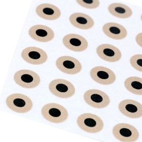 Øjne 2,6 mm Champagne metallic - flad udgave