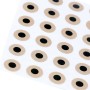 Øjne 2,6 mm Champagne metallic - flad udgave