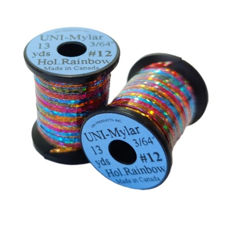 UNI mylar Holografisk Rainbow str. 12