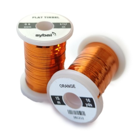 Flad tinsel Orange 0,8mm