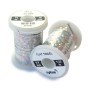 Flad tinsel Holo Sølv 0,8mm