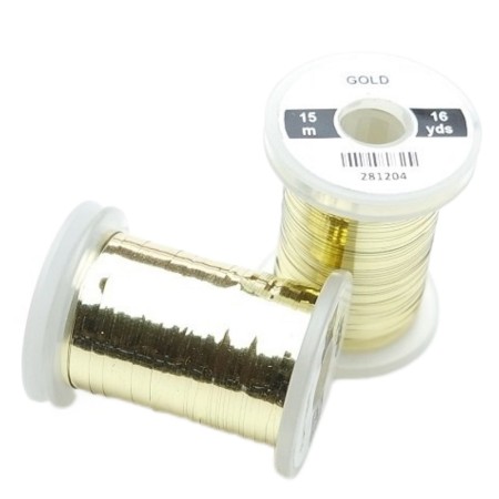 Flad tinsel Guld 0,8mm