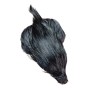 Whiting Sort 4b hane nakke - farvet