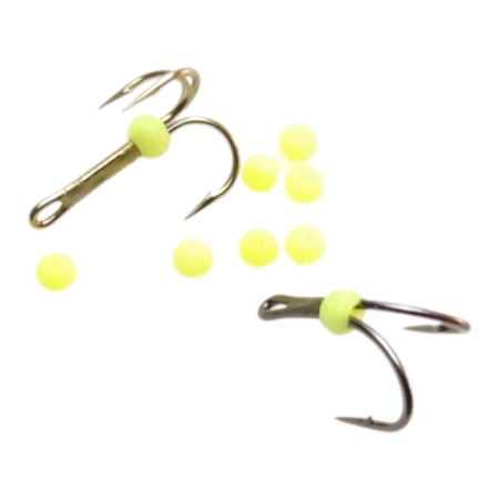 Hook bead Gul - 3mm attractor bead