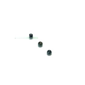 Rørflue bead Sort 3,5mm - 100stk