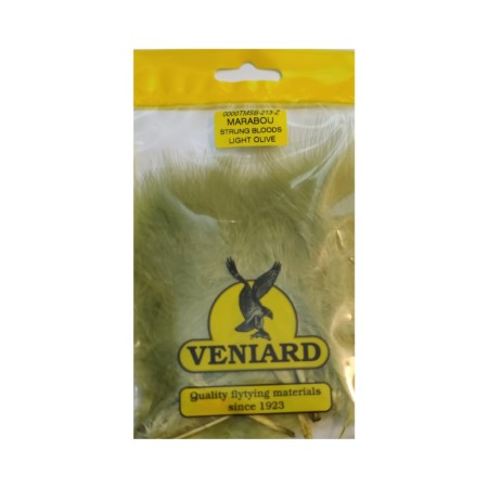 Marabou Strung bloods quills Light Olive