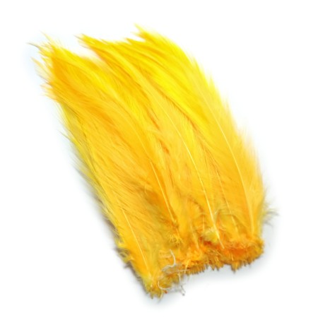 Hane fjer Sunburst yellow