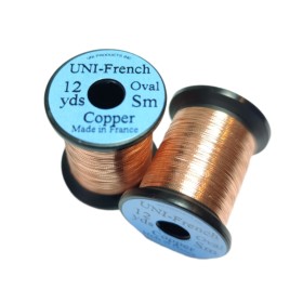 UNI French Oval tinsel Kobber str. S