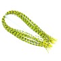 Grizzly barred rubber legs Fl. yellow