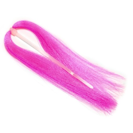 Fluoro Fiber Hanks Hot pink