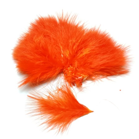 Marabou Hot orange blood quills
