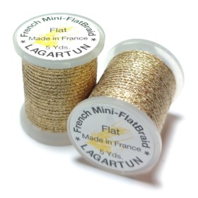 Lagartun Mini Flatbraid mat holo gold