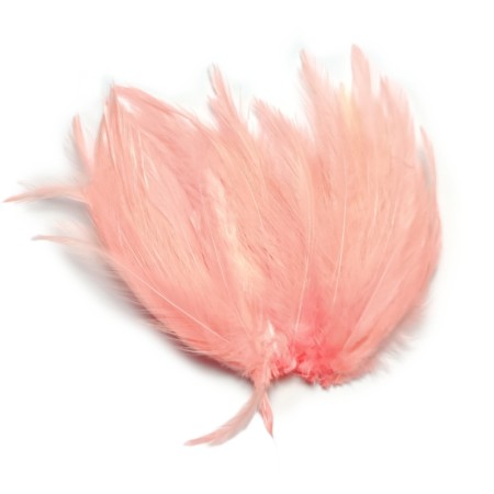 Hane fjer light Salmon Pink