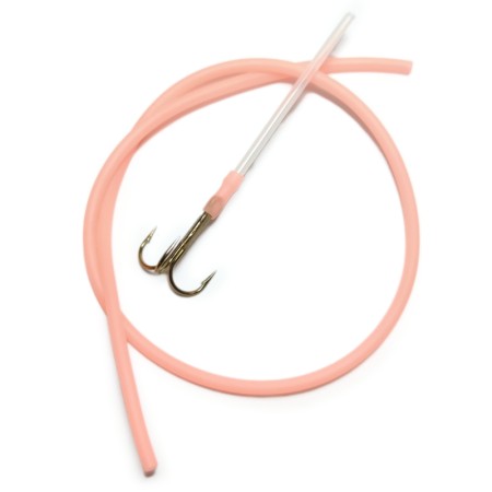 Hard tube krogstyr slange salmon 2,5mm