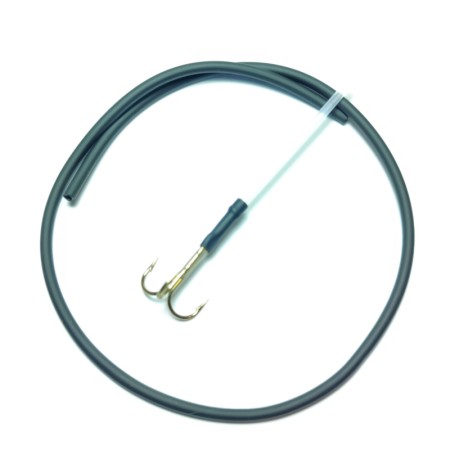 Hard tube krogstyr slange sort 2,5mm