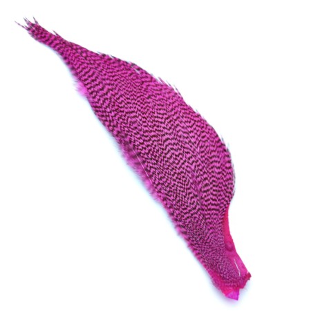 Hareline half cape Grizzly Hot Pink