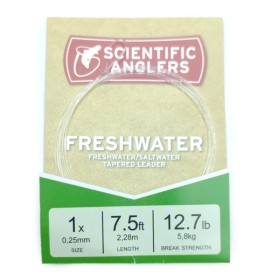 Taperet forfang 7,5 fod 0,25 spids - freshwater