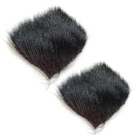 Deer Hair - Muddler hår Sort 2 stk