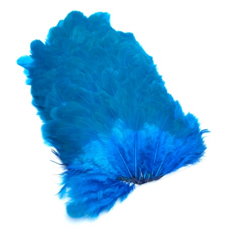 Whiting 4b høne saddle Kingfisher blue