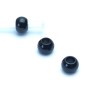 Rørflue bead Sort 4mm