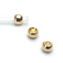 Rørflue bead Guld 4mm