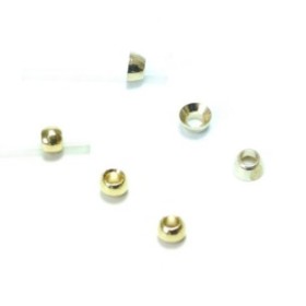 4mm short conehead og 3,5mm rørflue bead guld