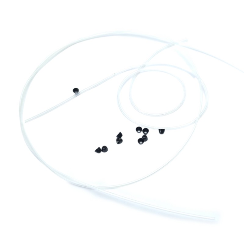 4,8mm sort conehead - 1,85mm rør - micro krogstyr slange