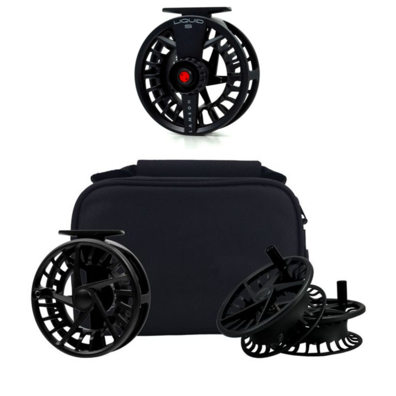 Lamson Liquid -5+ HD 3pak Black fluehjul
