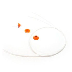 Metal Disc Fl. orange 6mm inkl. 1.85mm rør