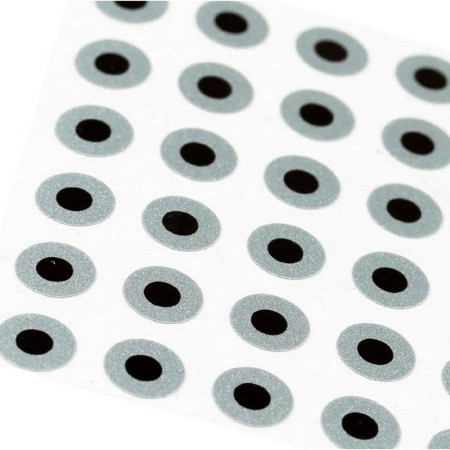 Øjne 3.5 mm Ice Gray metallic - flad udgave