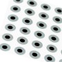 Øjne 3.5 mm Ice Gray metallic - flad udgave