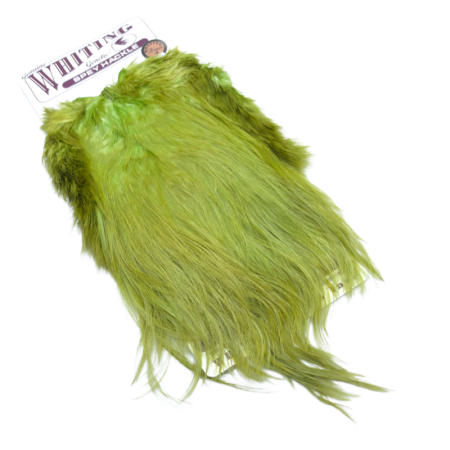 Whiting Spey Hane saddle Olive - bronze