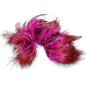 Guldfasan fjer - fl. pink indfarvet