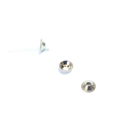 Metal Disc Sølv 6mm