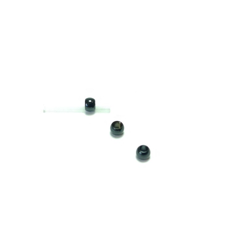 Rørflue bead Sort 3,5mm