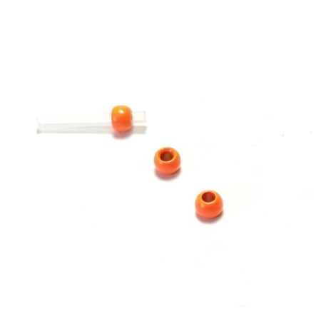 Rørflue bead Fl. orange 4mm tungsten