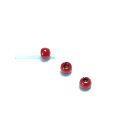 Rørflue bead Dk. red 4,8mm