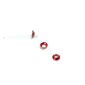 Mini disc Metallic red 4mm 100stk