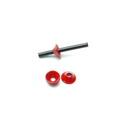 Disc 6mm Dk. red 