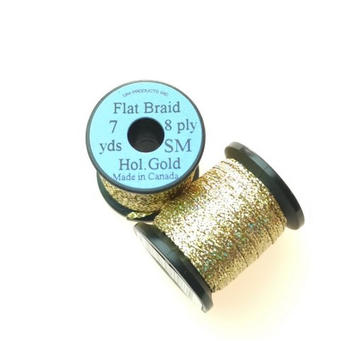 Uni Flat braid holo guld