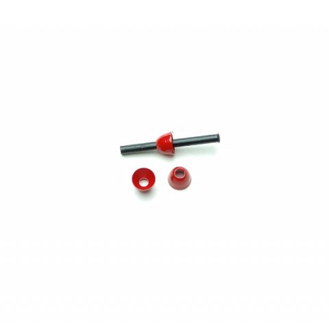 4mm dk. red conehead