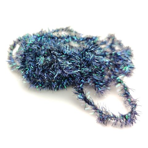 Chenille 15mm peacock black