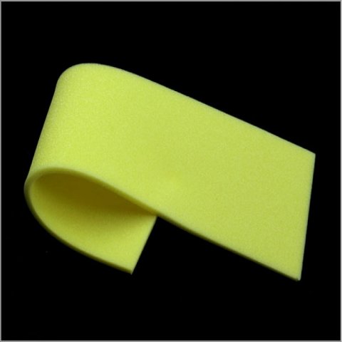 Gul 3mm sheet foam ca. 5cm x 20cm