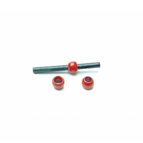 Dk. red 4mm Rrflue kugle tungsten