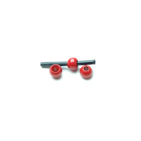 4,8mm Dk. red Rrflue kugle