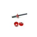 Disc 6mm Dk. red 