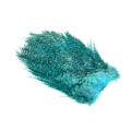 Whiting Grizzly silver d. blue 4b hane saddle