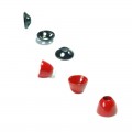 4,8mm rd conehead og 6mm Sort disc m. huller